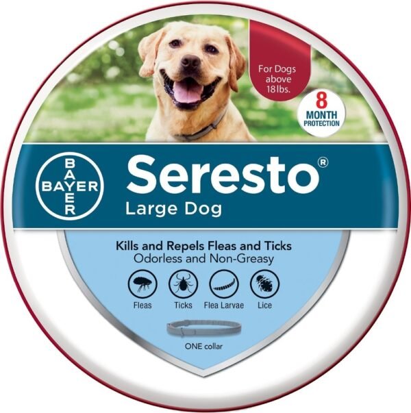 Dog Cat Collar Seresto 8 Month Flea & Tick Prevention Collar